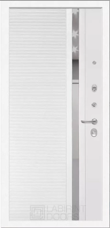 31 - Белый софт, зеркальная вставка с тонировкой
